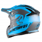 Preview: Kinder Crosshelm XTRM 81 blau